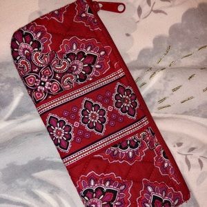 Vera Bradley Frankly Scarlet Pouch